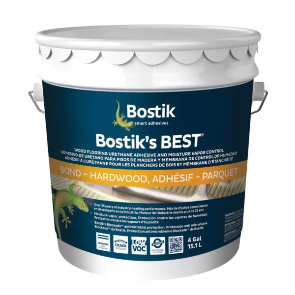 4 Gallon Bostik's Best Wood Flooring Urethane Adhesive and Moisture Vapor Control